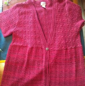 Maroon cardigan